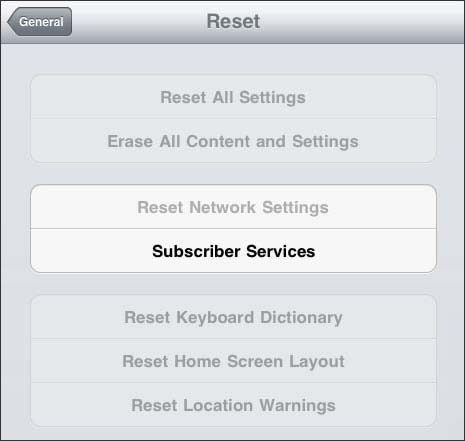 Subscriber Services