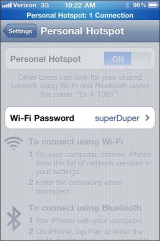WiFi password