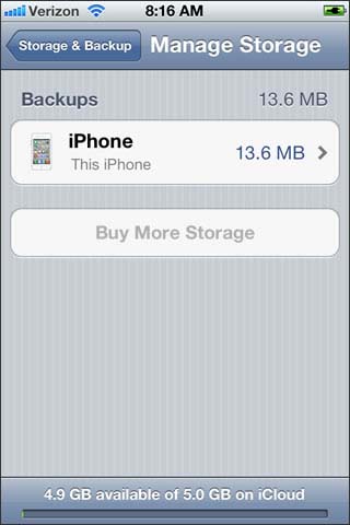 Select the iPhone