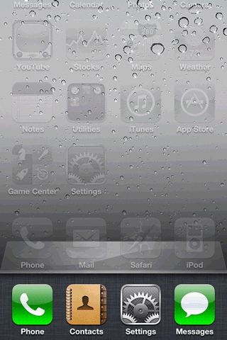 drag the bottom of the screen to the right