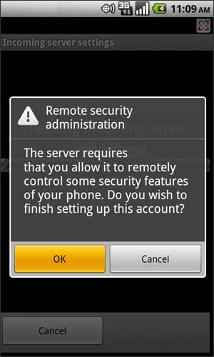 Remote security administration with OK