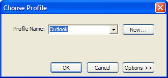Select profile dialog