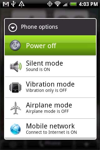Phone options