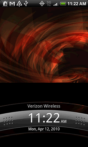 drag lock symbol to bottom of screen