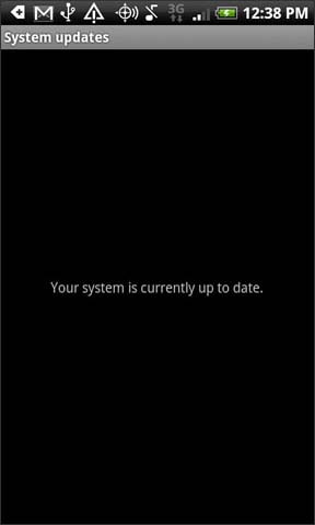 System up to date