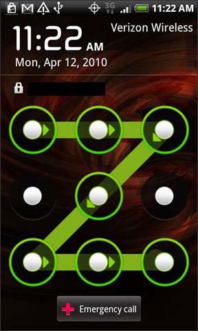 Draw unlock pattern