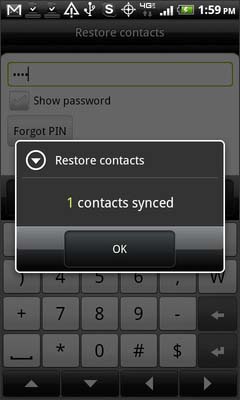 Select OK