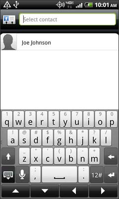 Select a contact