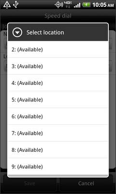 Select an available location