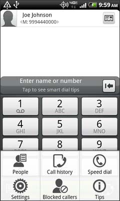 Select Speed dial