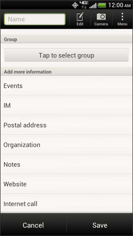 Enter additional contact information