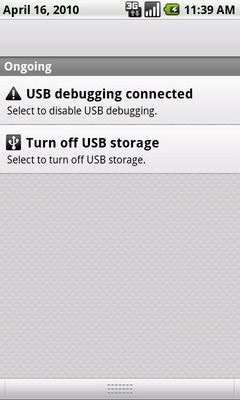 Touch Turn off USB storage