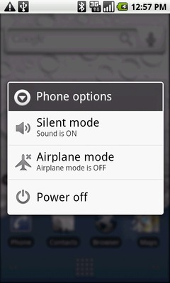 Touch Power off