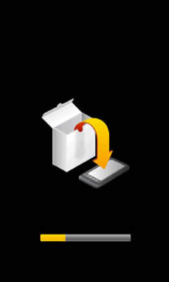 The device will restart and install the system update