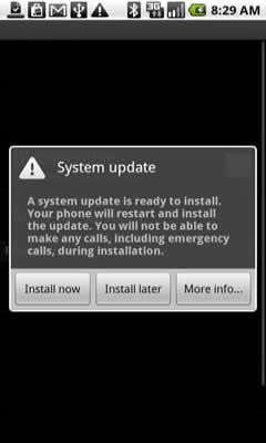 Update prompt
