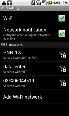 Ensure Wi- Fi is enabled then touch Add Wi-Fi network
