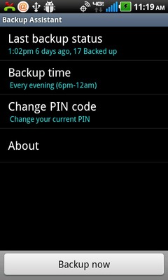 Select Backup now