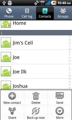 Select New contact