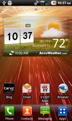 From the Home screen, select Contacts