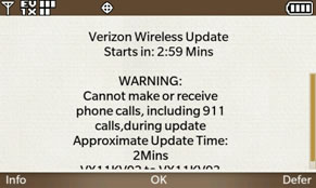 LG enV Touch (VX11000) tips - Firmware upgrade Over The Air (FOTA)