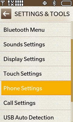 Phone Settings