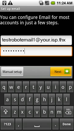 Email Address and Password