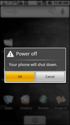 Confirm Power Off