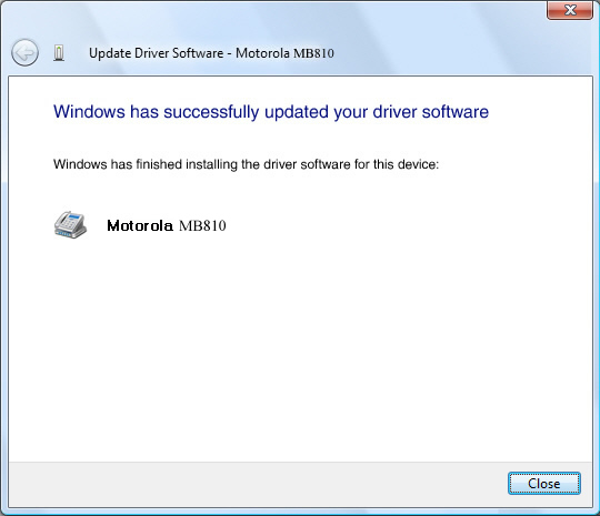 Driver update complete