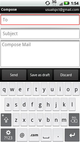 Compose message with To field