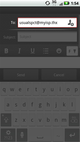 Enter email address