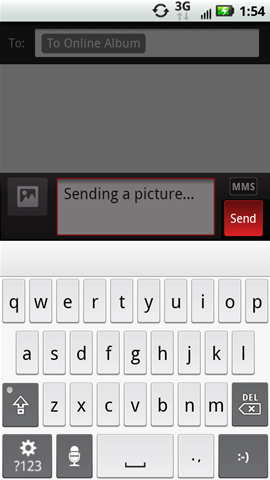 Compose screen with Send