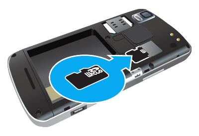 Insert SD card