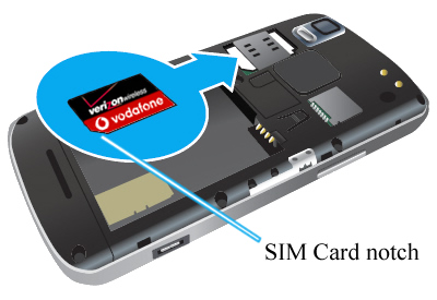 Insert SIM card