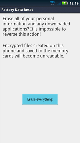 Erase Everything
