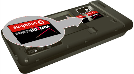 Insert SIM card