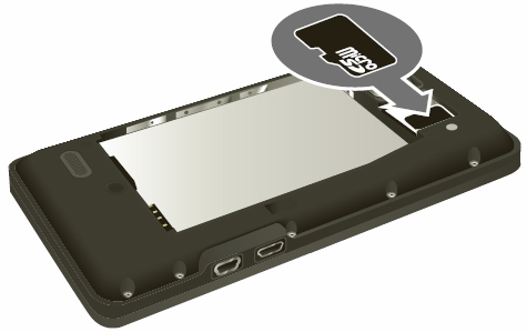 Insert SD card
