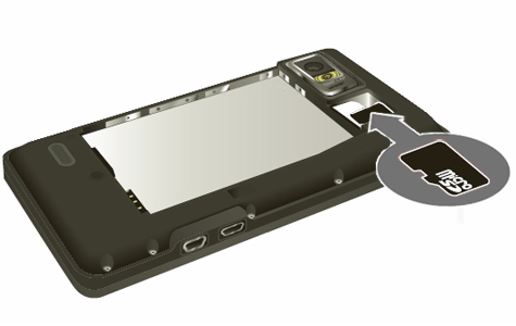 Insert SD card