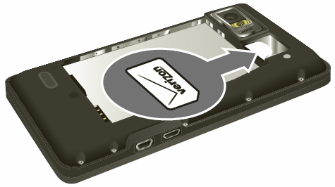 Insert SIM card