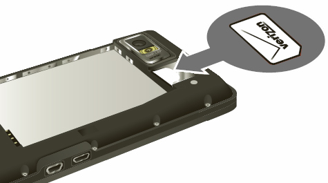 Insert SIM card