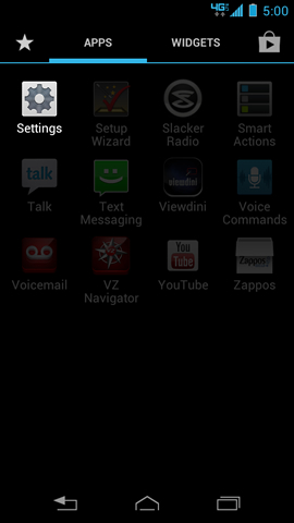 Apps with Settings