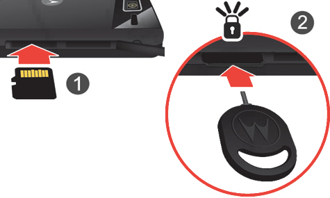 Insert memory card