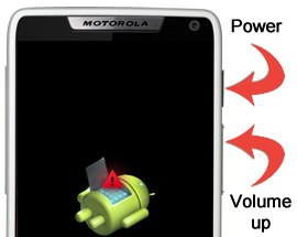 Power button and Volume up key