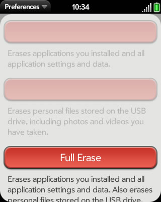 Touch Full Erase