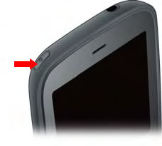Press and hold the power button