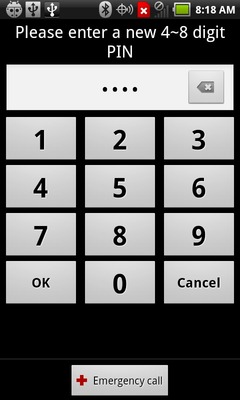 Enter a new PIN then select OK