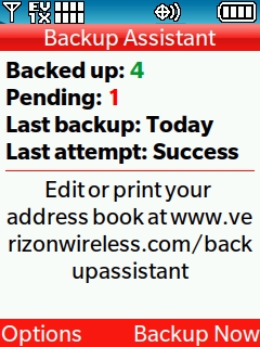 Start backup