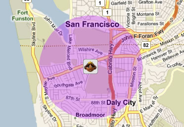 Click the family member icon on the map