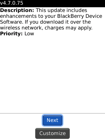 blackberry OTASL download start next