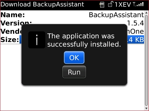 Confirmation with OK