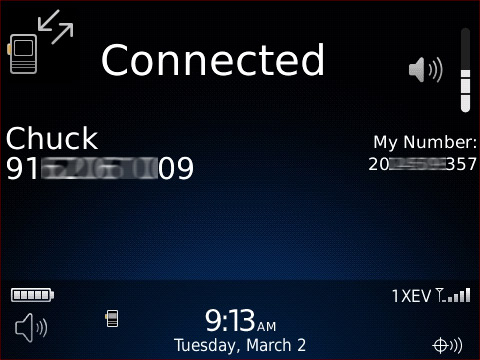 PTT Connected screen
